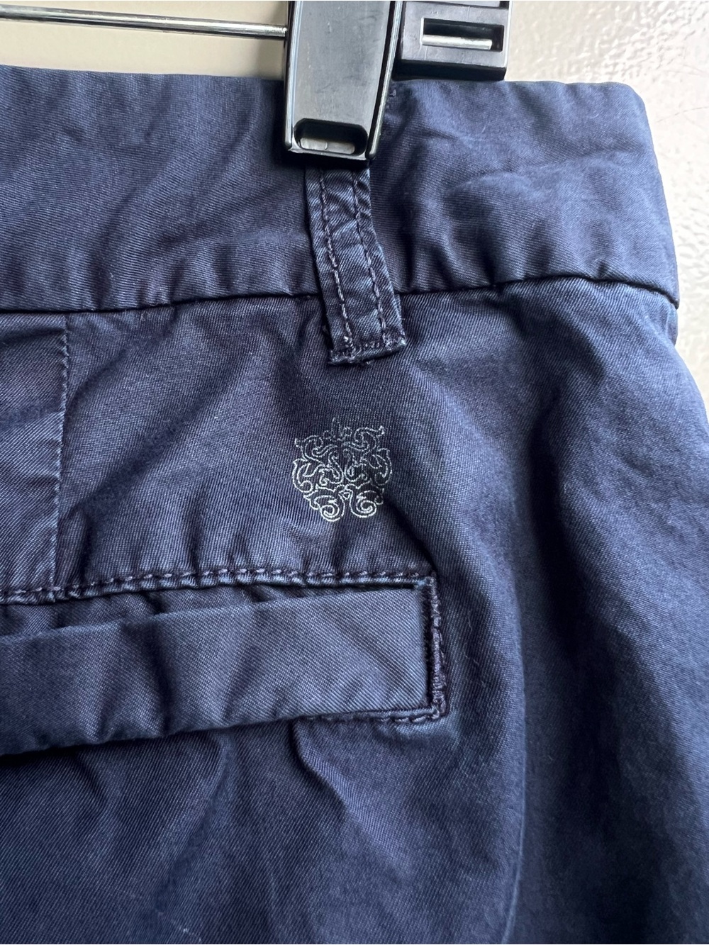 J.Crew 4 Vintage Y2K Navy Chino Classic Coastal Bermuda Shorts City Preppy Chic - Picture 5 of 10